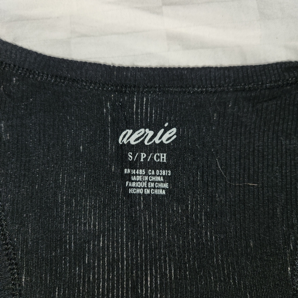 2 racerback, tank top bodysuits, black and grey